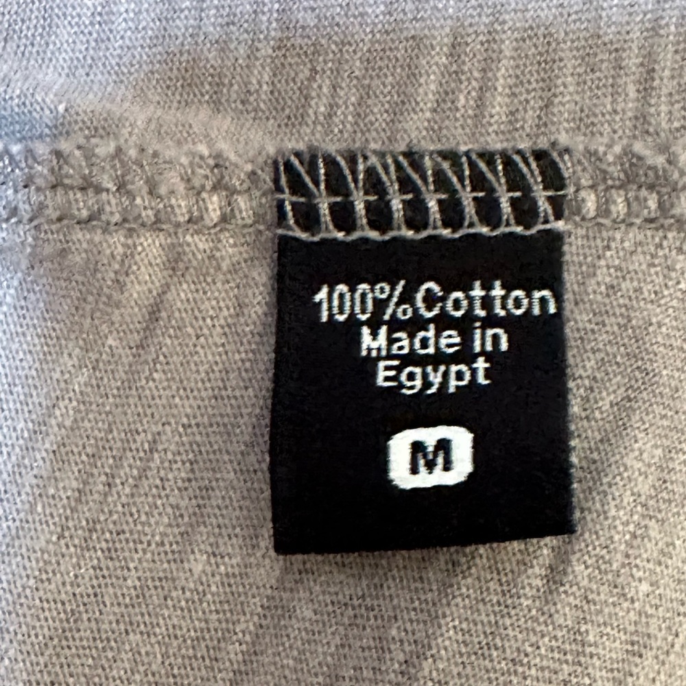 Alternative Gray (Taupe) Cotton Knit Cardigan Sweater with Shawl Collar, Size M - Picture 4 of 6